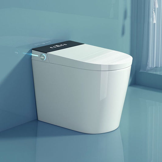 All-In-One Smart Toilet White Elongated Floor Standing Bidet Clearhalo 'Bathroom Remodel & Bathroom Fixtures' 'Bidets' 'Home Improvement' 'home_improvement' 'home_improvement_bidets' 'Toilets & Bidets' 1200x1200_ca1d3746-3048-4dde-9c76-fe5e9829f463