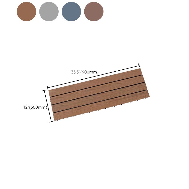 Outdoor Floor Board Stripe Composite Waterproof Square Deck Plank Clearhalo 'Home Improvement' 'home_improvement' 'home_improvement_outdoor_deck_tiles_planks' 'Outdoor Deck Tiles & Planks' 'Outdoor Flooring & Tile' 'Outdoor Remodel' 'outdoor_deck_tiles_planks' 1200x1200_ca2dd24d-7a28-4ad3-b5e3-0d010f2d1023