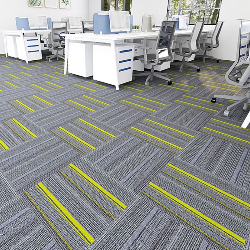 Modern Carpet Floor Tile Level Loop Glue Down Fade Resistant Carpet Tiles Clearhalo 'Carpet Tiles & Carpet Squares' 'carpet_tiles_carpet_squares' 'Flooring 'Home Improvement' 'home_improvement' 'home_improvement_carpet_tiles_carpet_squares' Walls and Ceiling' 1200x1200_ca47f37a-4b5e-4eee-88e7-ec1ce305e15a
