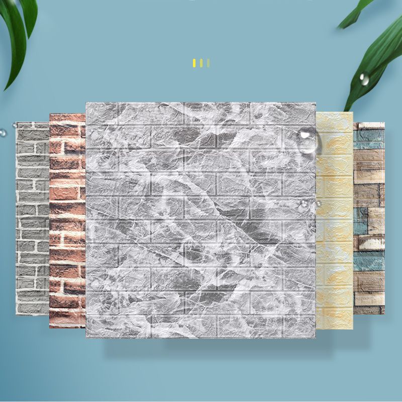 3D Embossed Interior Wall Paneling Peel and Stick Square Wall Paneling Clearhalo 'Flooring 'Home Improvement' 'home_improvement' 'home_improvement_wall_paneling' 'Wall Paneling' 'wall_paneling' 'Walls & Ceilings' Walls and Ceiling' 1200x1200_ca4f0285-c22d-45a5-ba54-67a8f9541a94