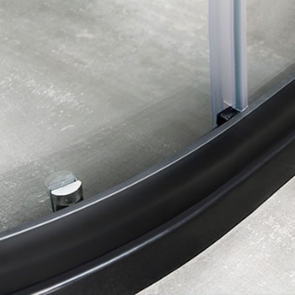 Semi-Frameless Double Sliding Shower Enclosure with Double Handles Clearhalo 'Bathroom Remodel & Bathroom Fixtures' 'Home Improvement' 'home_improvement' 'home_improvement_shower_stalls_enclosures' 'Shower Stalls & Enclosures' 'shower_stalls_enclosures' 'Showers & Bathtubs' 1200x1200_ca5235d7-6f06-4d29-a82e-90038e7cfe6f