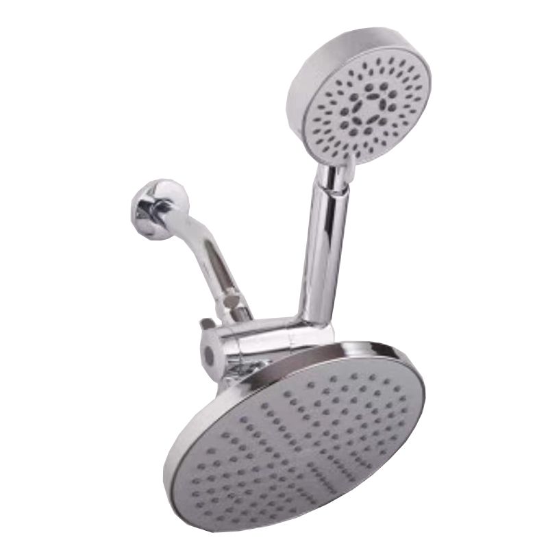 Contemporary Style Shower Head Double Bathroom Shower Heads with Round Shape Clearhalo 'Bathroom Remodel & Bathroom Fixtures' 'Home Improvement' 'home_improvement' 'home_improvement_shower_heads' 'Shower Heads' 'shower_heads' 'Showers & Bathtubs Plumbing' 'Showers & Bathtubs' 1200x1200_ca551b11-ae37-4083-bf12-3469282218d8