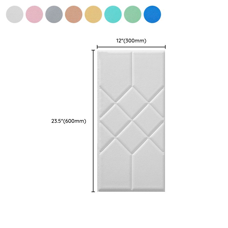 Contemporary Wall Covering Paneling Smooth Bedroom Wall Interior Upholstered Plank Clearhalo 'Flooring 'Home Improvement' 'home_improvement' 'home_improvement_wall_paneling' 'Wall Paneling' 'wall_paneling' 'Walls & Ceilings' Walls and Ceiling' 1200x1200_ca5af54b-0a49-43cb-8828-e6ecd2cff845