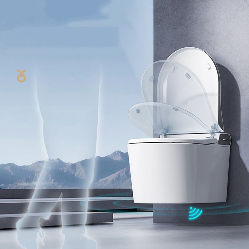 Elongated Smart Bidet White UF Rust Resistant Siphon Jet Wall-Mounted Clearhalo 'Bathroom Remodel & Bathroom Fixtures' 'Bidets' 'Home Improvement' 'home_improvement' 'home_improvement_bidets' 'Toilets & Bidets' 1200x1200_ca907cc9-5559-4042-bf4b-2224c011b95c