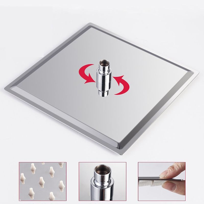 Wall Mounted Fixed Shower Head Modern Style Metal Shower Head Clearhalo 'Bathroom Remodel & Bathroom Fixtures' 'Home Improvement' 'home_improvement' 'home_improvement_shower_heads' 'Shower Heads' 'shower_heads' 'Showers & Bathtubs Plumbing' 'Showers & Bathtubs' 1200x1200_ca9b4f53-6f8a-4691-9ce4-69805d87e889