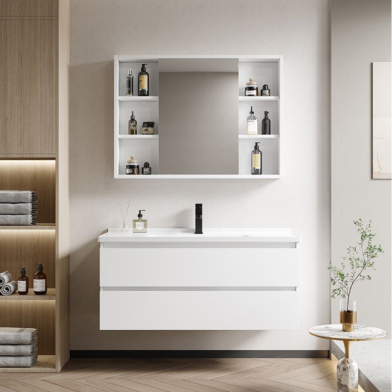 Modern Wood Sink Vanity Wood Wall Mount Faucet Included Bathroom Vanity Set Clearhalo 'Bathroom Remodel & Bathroom Fixtures' 'Bathroom Vanities' 'bathroom_vanities' 'Home Improvement' 'home_improvement' 'home_improvement_bathroom_vanities' 1200x1200_caa173a5-9cc1-4e24-abf8-a4bfe8bc5312