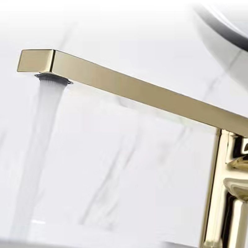 Modern Brass Bathroom Sink Faucet Low Arc with Knob Handle Vessel Faucet Clearhalo 'Bathroom Remodel & Bathroom Fixtures' 'Bathroom Sink Faucets' 'Bathroom Sinks & Faucet Components' 'bathroom_sink_faucets' 'Home Improvement' 'home_improvement' 'home_improvement_bathroom_sink_faucets' 1200x1200_caa86d85-bd0f-495a-b464-ee01c8f804ab