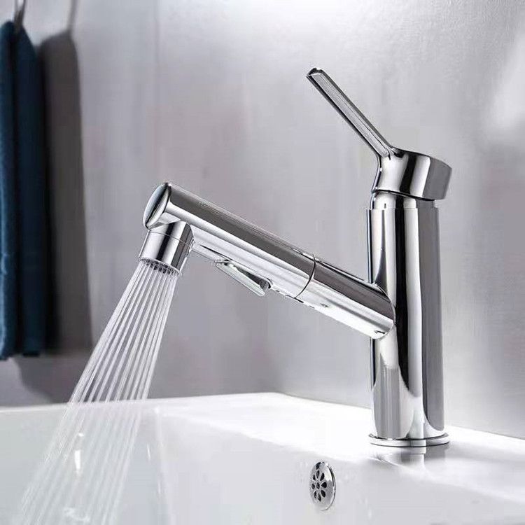 Contemporary Sink Faucet Pure Color Low Arc Vessel Sink Faucet for Bathroom Clearhalo 'Bathroom Remodel & Bathroom Fixtures' 'Bathroom Sink Faucets' 'Bathroom Sinks & Faucet Components' 'bathroom_sink_faucets' 'Home Improvement' 'home_improvement' 'home_improvement_bathroom_sink_faucets' 1200x1200_caa93365-c6a0-42b9-a8af-3b89d3abf98d