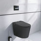 Black Smart Toilet Antimicrobial Foot Sensor Elongated Wall Hung Toilet Set Clearhalo 'Bathroom Remodel & Bathroom Fixtures' 'Bidets' 'Home Improvement' 'home_improvement' 'home_improvement_bidets' 'Toilets & Bidets' 1200x1200_caaf3883-f3b8-4ec1-85e8-ac8aa6fc7b46