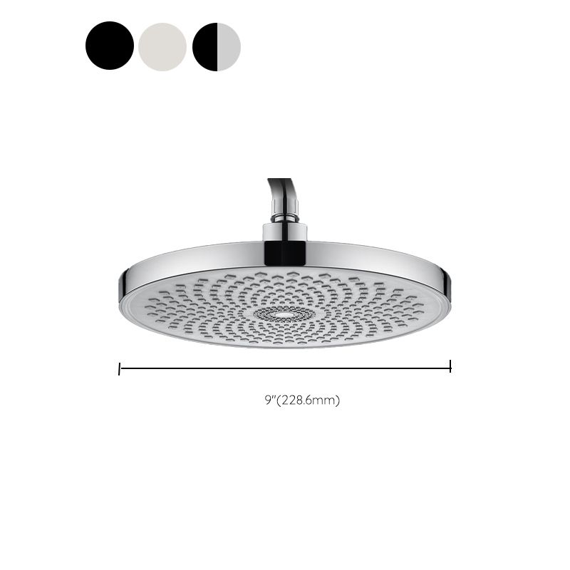 Round Fixed Shower Metal Modern Shower Head Combo Head for Bathroom Clearhalo 'Bathroom Remodel & Bathroom Fixtures' 'Home Improvement' 'home_improvement' 'home_improvement_shower_heads' 'Shower Heads' 'shower_heads' 'Showers & Bathtubs Plumbing' 'Showers & Bathtubs' 1200x1200_cacff2ba-e558-4a0d-af61-d9451005223a