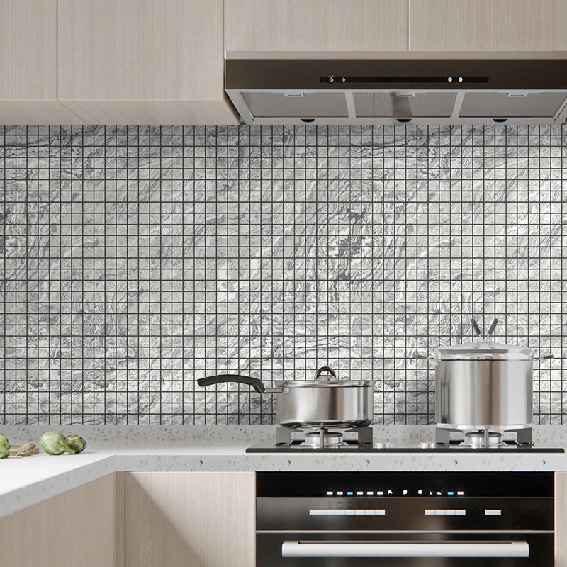 Mosaic Tile Peel and Stick Tile Pvc 3D Kitchen Backsplash Peel and Stick Wall Tile Clearhalo 'Flooring 'Home Improvement' 'home_improvement' 'home_improvement_peel_stick_blacksplash' 'Peel & Stick Backsplash Tile' 'peel_stick_blacksplash' 'Walls & Ceilings' Walls and Ceiling' 1200x1200_cae1678b-6ee3-46a2-a9e7-a6a20ac3f4ae