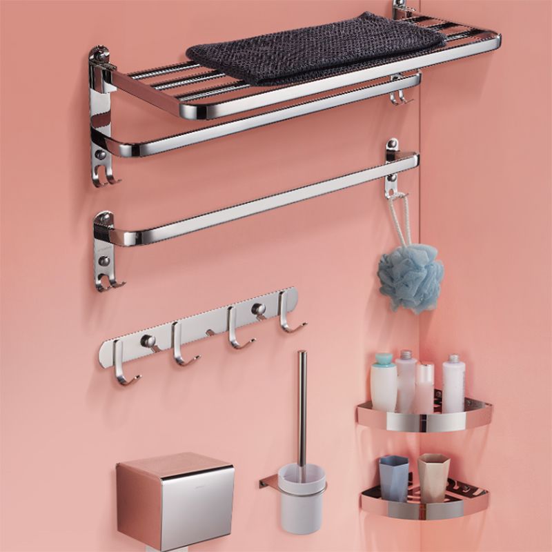 Modern Stainless Steel Bathroom Accessory Kit Towel Bar Paper Holder Bath Hardware Set Clearhalo 'Bathroom Hardware Sets' 'Bathroom Hardware' 'Bathroom Remodel & Bathroom Fixtures' 'bathroom_hardware_sets' 'Home Improvement' 'home_improvement' 'home_improvement_bathroom_hardware_sets' 1200x1200_cae66037-c484-4e0c-9093-ee62bea2f7fb