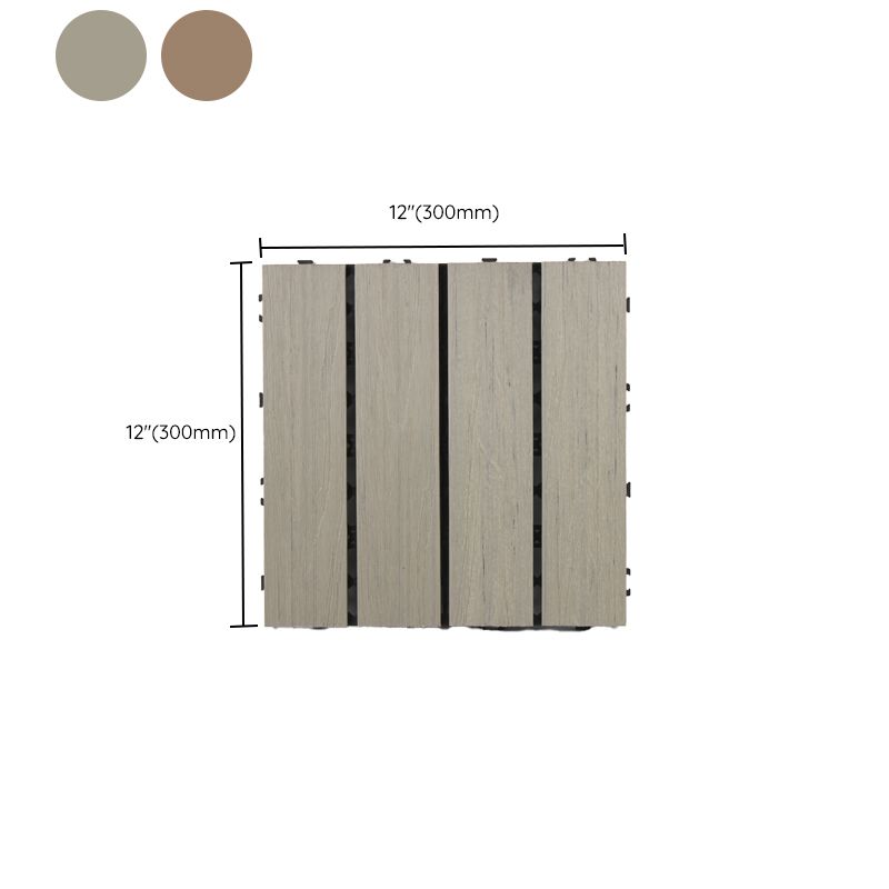Outdoor Floor Board Stripe Composite Waterproof Square Deck Plank Clearhalo 'Home Improvement' 'home_improvement' 'home_improvement_outdoor_deck_tiles_planks' 'Outdoor Deck Tiles & Planks' 'Outdoor Flooring & Tile' 'Outdoor Remodel' 'outdoor_deck_tiles_planks' 1200x1200_cafc27bf-831b-4c11-a5a0-8aa224dc4719