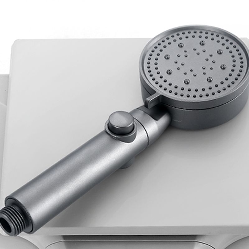 Contemporary Round Hand Shower Adjustable Spray Pattern Wall-Mount Showerhead Clearhalo 'Bathroom Remodel & Bathroom Fixtures' 'Home Improvement' 'home_improvement' 'home_improvement_shower_heads' 'Shower Heads' 'shower_heads' 'Showers & Bathtubs Plumbing' 'Showers & Bathtubs' 1200x1200_cafc9eac-92f5-4a7f-bcb0-c51334f7280e
