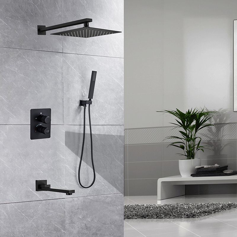 Modern Shower System Dual Shower Head Slide Bar Thermostatic Wall Mounted Shower Set Clearhalo 'Bathroom Remodel & Bathroom Fixtures' 'Home Improvement' 'home_improvement' 'home_improvement_shower_faucets' 'Shower Faucets & Systems' 'shower_faucets' 'Showers & Bathtubs Plumbing' 'Showers & Bathtubs' 1200x1200_cb120f61-cc12-4ae7-980c-357960fde27a