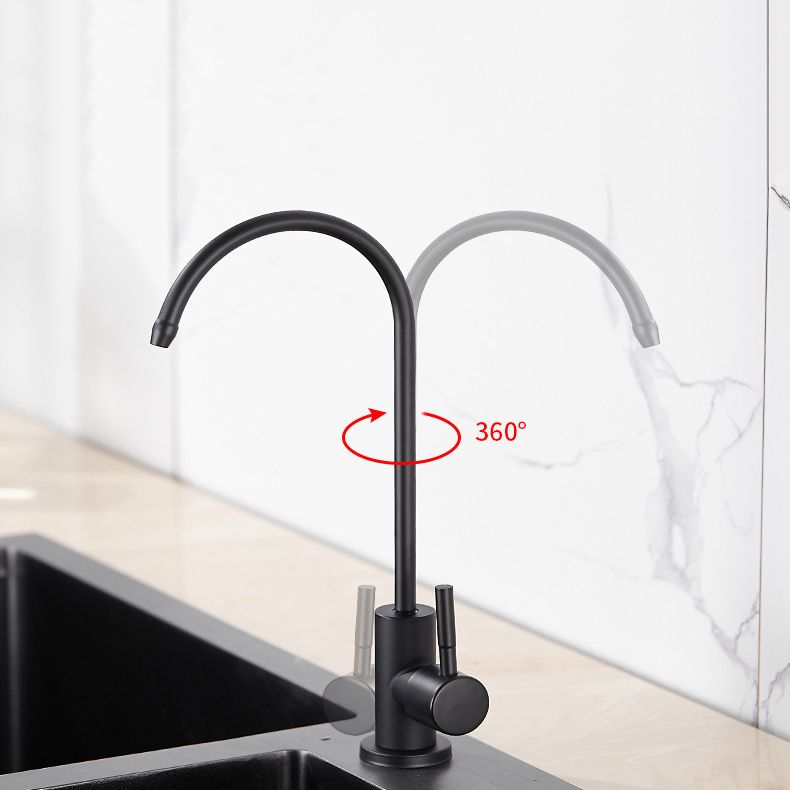 Contemporary Kitchen Faucet Stainless Steel Single Handle High Arc Kitchen Faucet Clearhalo 'Home Improvement' 'home_improvement' 'home_improvement_kitchen_faucets' 'Kitchen Faucets' 'Kitchen Remodel & Kitchen Fixtures' 'Kitchen Sinks & Faucet Components' 'kitchen_faucets' 1200x1200_cb1b5d76-a6c7-435d-84ac-e75b59ec88ae