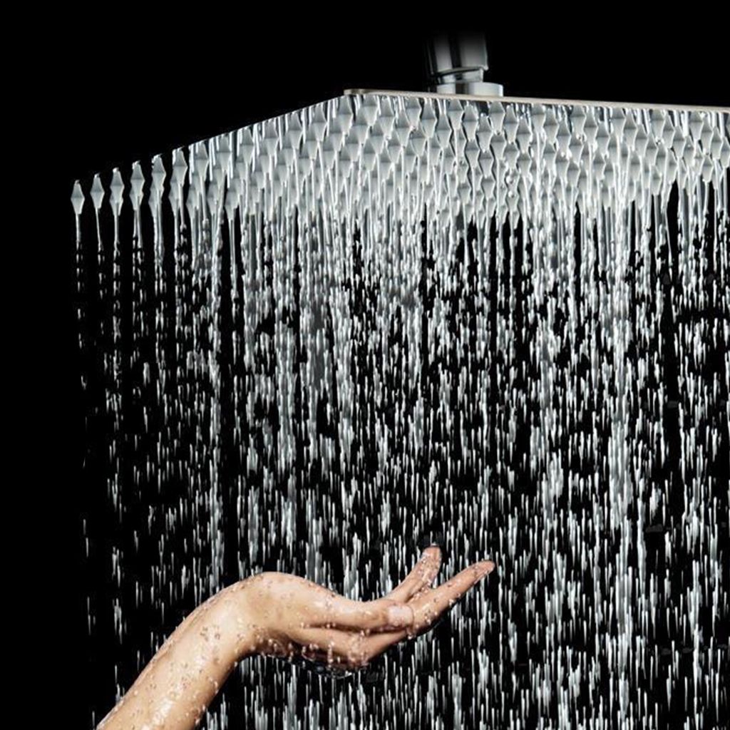 Stainless Steel Shower Head Combo Modern Fixed Shower Head for Bathroom Clearhalo 'Bathroom Remodel & Bathroom Fixtures' 'Home Improvement' 'home_improvement' 'home_improvement_shower_heads' 'Shower Heads' 'shower_heads' 'Showers & Bathtubs Plumbing' 'Showers & Bathtubs' 1200x1200_cb1fb604-cf8d-4b69-ac52-09a902ccfc82