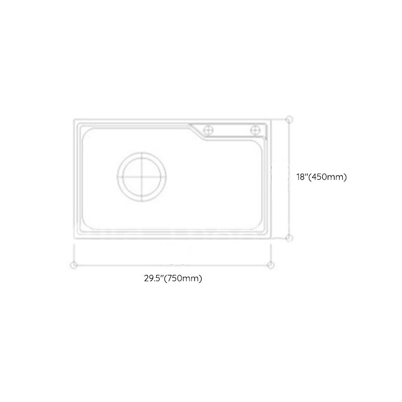 Modern Sink Only Stainless Steel with Basket Strainer and Strainer Kitchen Sink Clearhalo 'Home Improvement' 'home_improvement' 'home_improvement_kitchen_sinks' 'Kitchen Remodel & Kitchen Fixtures' 'Kitchen Sinks & Faucet Components' 'Kitchen Sinks' 'kitchen_sinks' 1200x1200_cb2c18c2-7ae9-4ef0-af53-fd958b04eb56