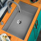 Modern Kitchen Sink Rectangular Grey Faucet Pull-out Anti-spill Sink Clearhalo 'Home Improvement' 'home_improvement' 'home_improvement_kitchen_sinks' 'Kitchen Remodel & Kitchen Fixtures' 'Kitchen Sinks & Faucet Components' 'Kitchen Sinks' 'kitchen_sinks' 1200x1200_cb2d26c8-fee9-4675-b8b1-167bfd8f8845