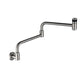 Contemporary Pot Filler 1-Handle No Sensor Pot Filler in Silver Clearhalo 'Home Improvement' 'home_improvement' 'home_improvement_kitchen_faucets' 'Kitchen Faucets' 'Kitchen Remodel & Kitchen Fixtures' 'Kitchen Sinks & Faucet Components' 'kitchen_faucets' 1200x1200_cb7341b4-3322-40a4-9a28-cb8f4b40d601
