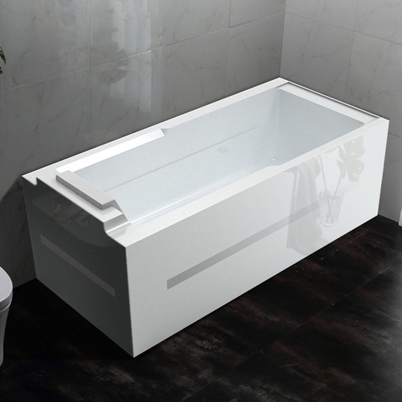 Soaking Rectangular Bathtub Modern Bathroom with Faucet Bath Tub Clearhalo 'Bathroom Remodel & Bathroom Fixtures' 'Bathtubs' 'Home Improvement' 'home_improvement' 'home_improvement_bathtubs' 'Showers & Bathtubs' 1200x1200_cb795837-0db8-4437-ad94-073c25f9a87f