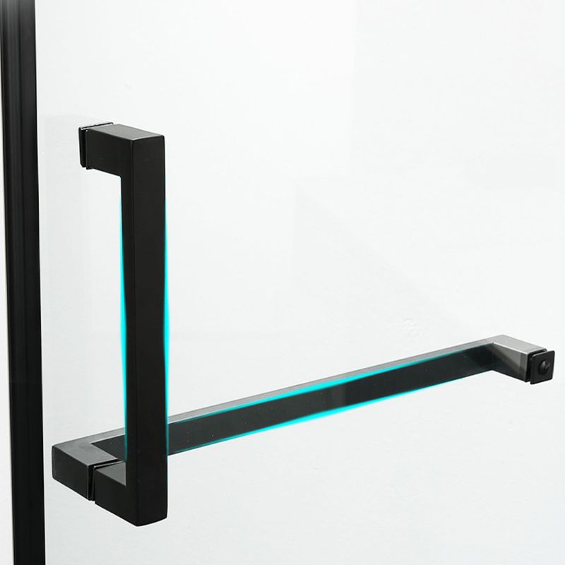 Narrow Edge Full Frame Pivot Shower Door Tempered Glass Shower Door Clearhalo 'Bathroom Remodel & Bathroom Fixtures' 'Home Improvement' 'home_improvement' 'home_improvement_shower_tub_doors' 'Shower and Tub Doors' 'shower_tub_doors' 'Showers & Bathtubs' 1200x1200_cb850503-4dec-4093-9967-5240ee1f0f5b