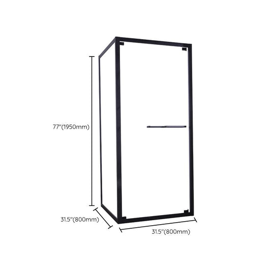 Semi-Frameless Shower Enclosure Square Corner Shower Enclosure Clearhalo 'Bathroom Remodel & Bathroom Fixtures' 'Home Improvement' 'home_improvement' 'home_improvement_shower_stalls_enclosures' 'Shower Stalls & Enclosures' 'shower_stalls_enclosures' 'Showers & Bathtubs' 1200x1200_cb8ea32b-2ab1-4f5e-b7d1-3c106a27c769