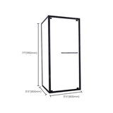 Semi-Frameless Shower Enclosure Square Corner Shower Enclosure Clearhalo 'Bathroom Remodel & Bathroom Fixtures' 'Home Improvement' 'home_improvement' 'home_improvement_shower_stalls_enclosures' 'Shower Stalls & Enclosures' 'shower_stalls_enclosures' 'Showers & Bathtubs' 1200x1200_cb8ea32b-2ab1-4f5e-b7d1-3c106a27c769