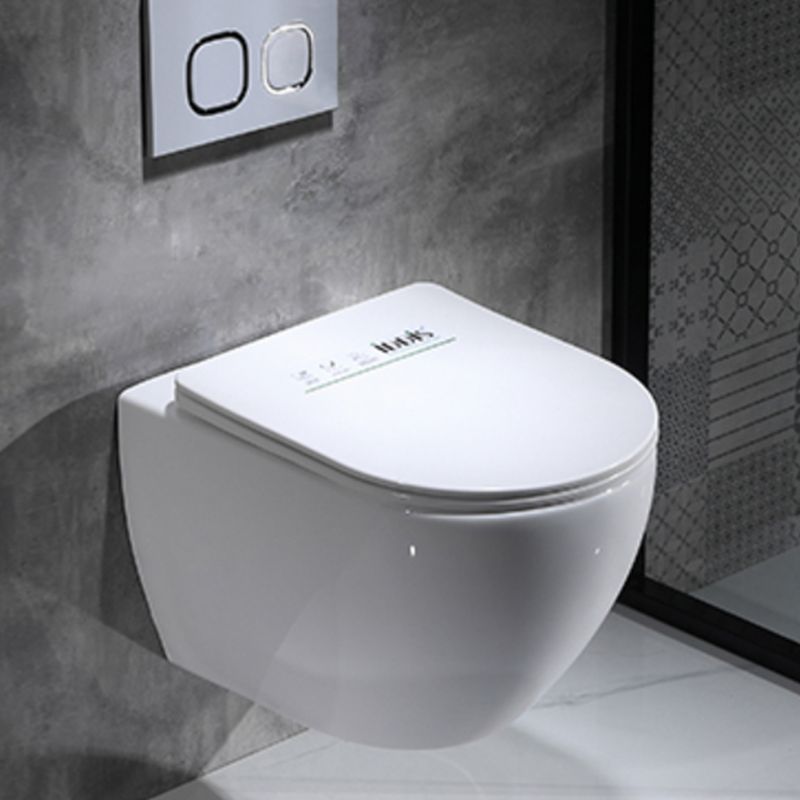 Modern Ceramic Flush Toilet Wall Hung White Toilet Bowl for Washroom Clearhalo 'Bathroom Remodel & Bathroom Fixtures' 'Home Improvement' 'home_improvement' 'home_improvement_toilets' 'Toilets & Bidets' 'Toilets' 1200x1200_cba1201b-5127-4800-8004-5158060adb76