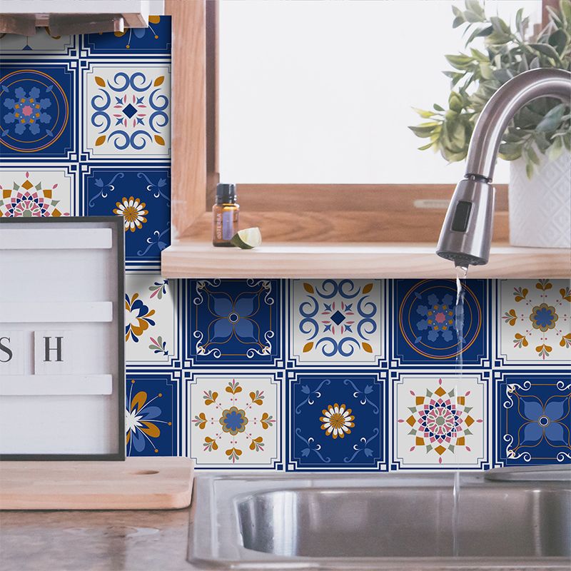 PVC Peel and Stick Backsplash Mosaic Tile Wallpaper with Square Shape Clearhalo 'Flooring 'Home Improvement' 'home_improvement' 'home_improvement_peel_stick_blacksplash' 'Peel & Stick Backsplash Tile' 'peel_stick_blacksplash' 'Walls & Ceilings' Walls and Ceiling' 1200x1200_cba2e884-8501-4377-8cb7-e178e21af97c