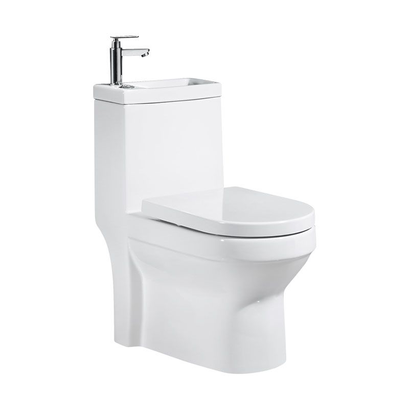 Modern Toilet Bowl Floor Mounted Porcelain All-In-One Flush Toilet Clearhalo 'Bathroom Remodel & Bathroom Fixtures' 'Home Improvement' 'home_improvement' 'home_improvement_toilets' 'Toilets & Bidets' 'Toilets' 1200x1200_cbb6b0bb-a0b3-401f-bdc7-e509192e67cd
