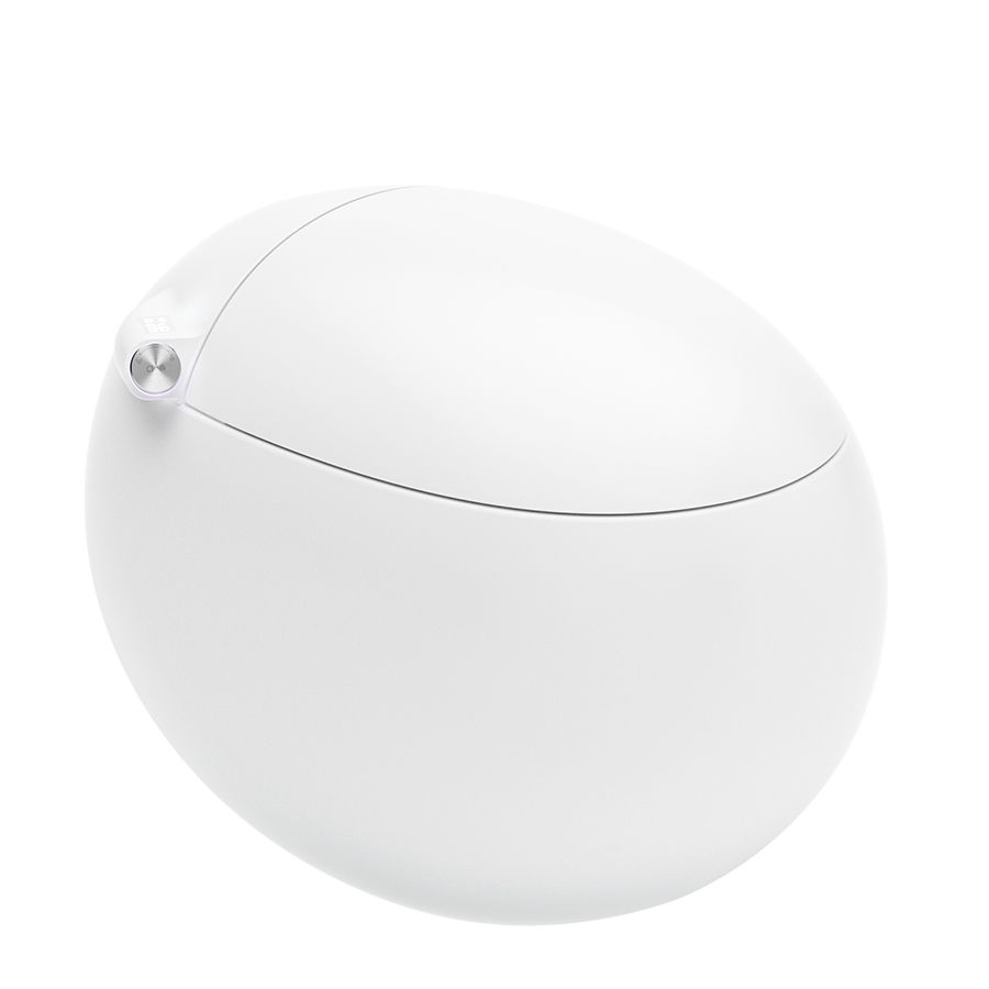 White Floor Mount Bidet Round Floor Standing Bidet with Heated Seat Clearhalo 'Bathroom Remodel & Bathroom Fixtures' 'Bidets' 'Home Improvement' 'home_improvement' 'home_improvement_bidets' 'Toilets & Bidets' 1200x1200_cbdd1c9c-949c-43c0-b515-0f0dbb82f382