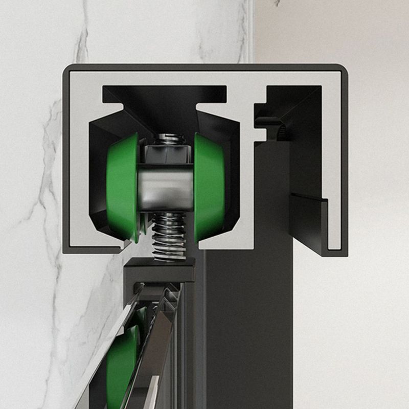 Semi Frameless Single Move Thickened Tempered Glass Shower Door Clearhalo 'Bathroom Remodel & Bathroom Fixtures' 'Home Improvement' 'home_improvement' 'home_improvement_shower_tub_doors' 'Shower and Tub Doors' 'shower_tub_doors' 'Showers & Bathtubs' 1200x1200_cbe22e9e-c0e2-44f5-9253-9a9dd35f56c4