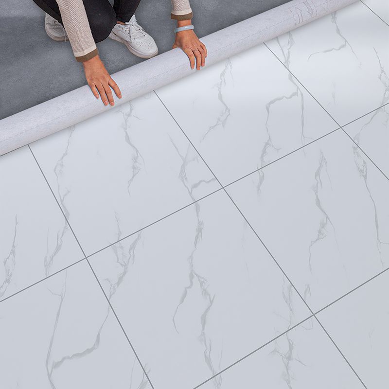Home Indoor Vinyl Floor Coiled Marble Print Square PVC Vinyl Flooring Clearhalo 'Flooring 'Home Improvement' 'home_improvement' 'home_improvement_vinyl_flooring' 'Vinyl Flooring' 'vinyl_flooring' Walls and Ceiling' 1200x1200_cbeba465-e495-4ea7-9143-f32c147cccea