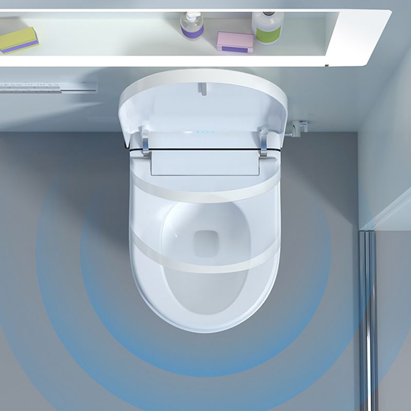 Elongated Smart Wall Mounted Bidet 14.17" H Cotton White Bidet with Unlimited Warm Water Clearhalo 'Bathroom Remodel & Bathroom Fixtures' 'Bidets' 'Home Improvement' 'home_improvement' 'home_improvement_bidets' 'Toilets & Bidets' 1200x1200_cbee000b-a911-4acb-8f03-e83f7f5f1071
