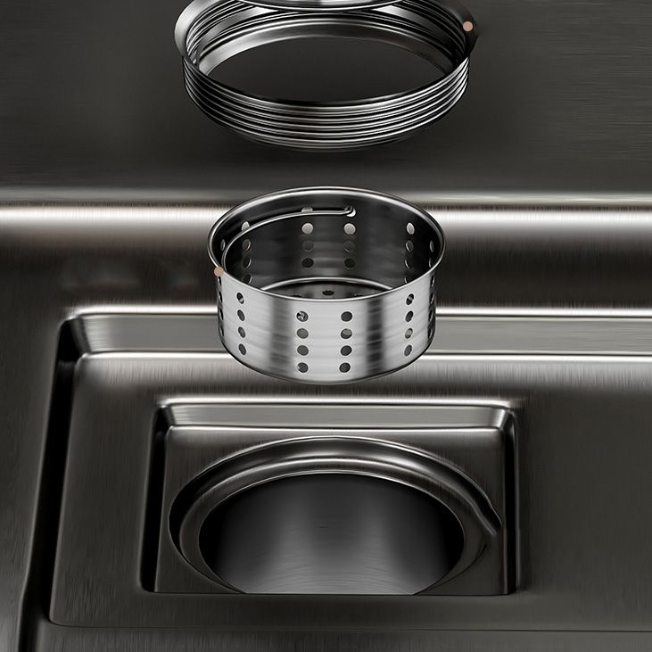 Single Bowl Kitchen Sink Black Stainless Steel Top Mount 3 Holes Sink with Strainer Clearhalo 'Home Improvement' 'home_improvement' 'home_improvement_kitchen_sinks' 'Kitchen Remodel & Kitchen Fixtures' 'Kitchen Sinks & Faucet Components' 'Kitchen Sinks' 'kitchen_sinks' 1200x1200_cbef08e9-821d-4a8a-997f-0bd4d130a10d