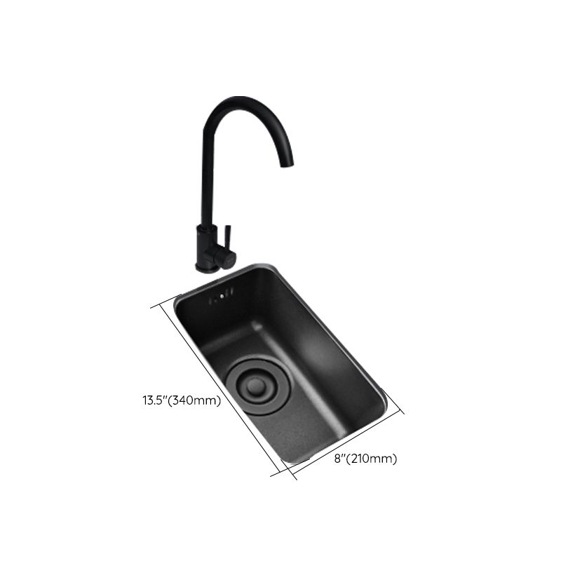 Black Stainless Steel Sink Single Bowl Undermount Sink with Basket Strainer Clearhalo 'Home Improvement' 'home_improvement' 'home_improvement_kitchen_sinks' 'Kitchen Remodel & Kitchen Fixtures' 'Kitchen Sinks & Faucet Components' 'Kitchen Sinks' 'kitchen_sinks' 1200x1200_cbfc0f1b-0f56-4682-95c8-ced9612f23f4