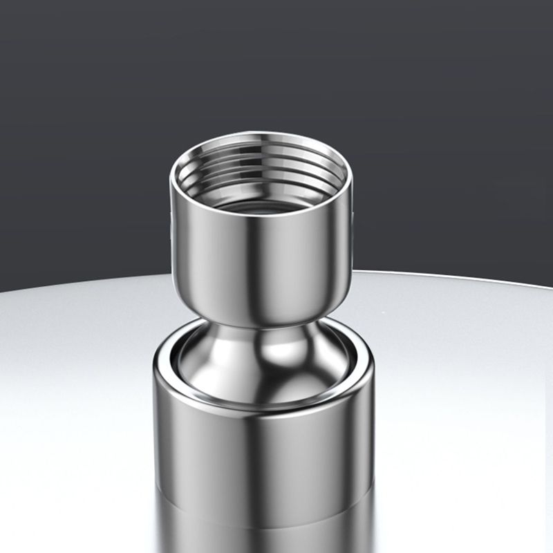 Metal Shower Combo Contemporary Fixed Shower Head with Round and Rectangular Shape Clearhalo 'Bathroom Remodel & Bathroom Fixtures' 'Home Improvement' 'home_improvement' 'home_improvement_shower_heads' 'Shower Heads' 'shower_heads' 'Showers & Bathtubs Plumbing' 'Showers & Bathtubs' 1200x1200_cbff476b-f414-4b84-952e-86e6a883708e