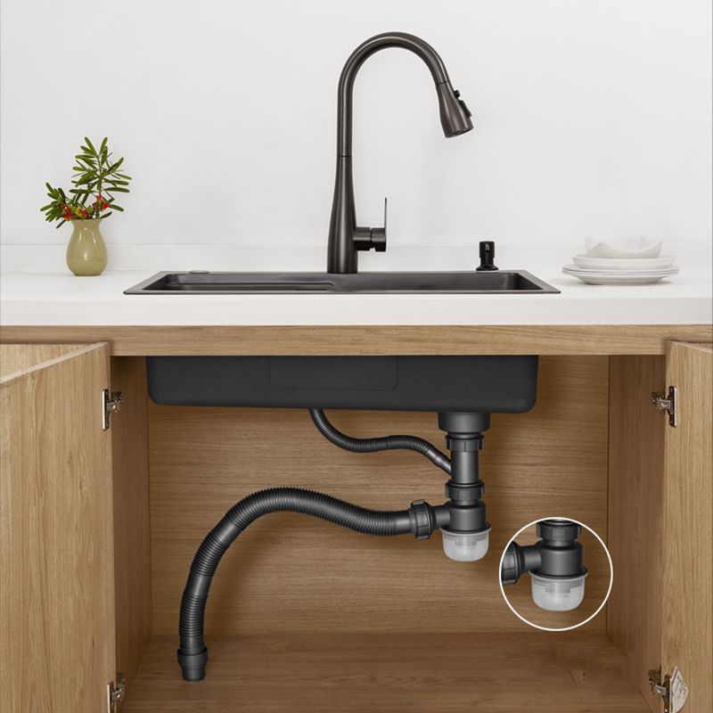 Modern Kitchen Sink Stainless Steel Top-Mount with Basket Strainer Sink Only Clearhalo 'Home Improvement' 'home_improvement' 'home_improvement_kitchen_sinks' 'Kitchen Remodel & Kitchen Fixtures' 'Kitchen Sinks & Faucet Components' 'Kitchen Sinks' 'kitchen_sinks' 1200x1200_cc0946ad-37cb-4f15-96ea-0f98f89210df