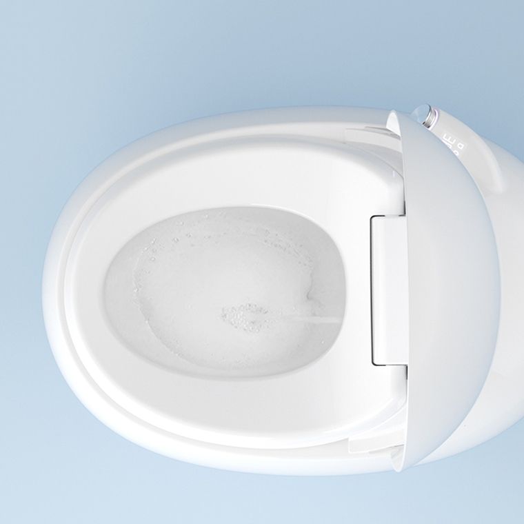 Round Floor Mount Bidet with Heated Seat and Antimicrobial Contemporary Bidet Clearhalo 'Bathroom Remodel & Bathroom Fixtures' 'Bidets' 'Home Improvement' 'home_improvement' 'home_improvement_bidets' 'Toilets & Bidets' 1200x1200_cc09f852-44e1-4b11-b90b-f2599071a794