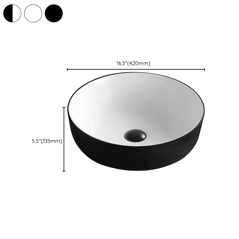 Modern Bathroom Sink Porcelain Rectangular with Pop-Up Drain and Faucet Wash Stand Clearhalo 'Bathroom Remodel & Bathroom Fixtures' 'Bathroom Sinks & Faucet Components' 'Bathroom Sinks' 'bathroom_sink' 'Home Improvement' 'home_improvement' 'home_improvement_bathroom_sink' 1200x1200_cc186acb-a2c6-4182-8c20-d0b3a561ad64