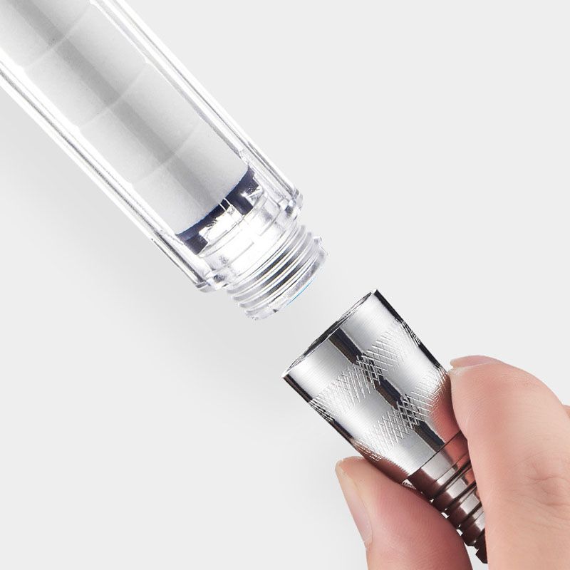 Contemporary Shower Head Handheld Shower Head Plastic Wall-Mount Round Shower Head Combo Clearhalo 'Bathroom Remodel & Bathroom Fixtures' 'Home Improvement' 'home_improvement' 'home_improvement_shower_heads' 'Shower Heads' 'shower_heads' 'Showers & Bathtubs Plumbing' 'Showers & Bathtubs' 1200x1200_cc1c6b14-57f8-4d4c-8ffe-8b9dd2d8d3f4