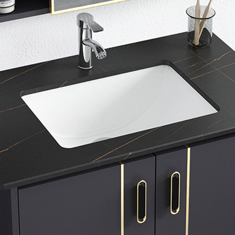 Bathroom Sink Vanity Rectangle Freestanding Mirror Standalone Cabinet Bath Vanity Clearhalo 'Bathroom Remodel & Bathroom Fixtures' 'Bathroom Vanities' 'bathroom_vanities' 'Home Improvement' 'home_improvement' 'home_improvement_bathroom_vanities' 1200x1200_cc1d8d5b-78c6-4673-8c90-c60ace3ec446