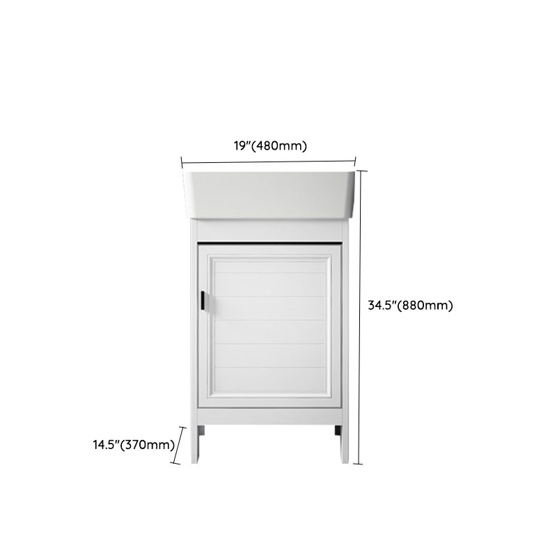 Freestanding Bathroom Vanity Metal Contemporary Bathroom Sink Vanity Clearhalo 'Bathroom Remodel & Bathroom Fixtures' 'Bathroom Vanities' 'bathroom_vanities' 'Home Improvement' 'home_improvement' 'home_improvement_bathroom_vanities' 1200x1200_cc3ab213-3f51-4c28-9d30-730cc64a9996