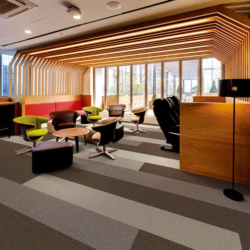 Stripe Printed Carpet Tiles Office Room Loose Lay Level Loop Square Carpet Floor Tile Clearhalo 'Carpet Tiles & Carpet Squares' 'carpet_tiles_carpet_squares' 'Flooring 'Home Improvement' 'home_improvement' 'home_improvement_carpet_tiles_carpet_squares' Walls and Ceiling' 1200x1200_cc575614-c9d1-434e-a213-49548024c40b
