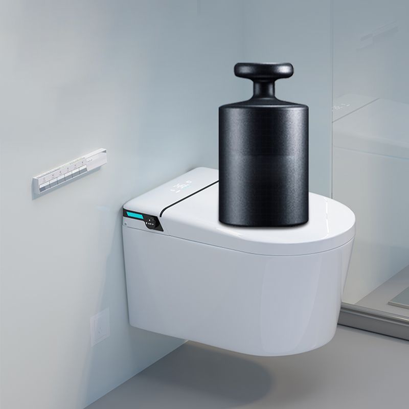 Ceramic Elongated Wall Mounted Bidet with Heated Seat and Dryer Clearhalo 'Bathroom Remodel & Bathroom Fixtures' 'Bidets' 'Home Improvement' 'home_improvement' 'home_improvement_bidets' 'Toilets & Bidets' 1200x1200_cc7cea58-58cb-48e3-9dae-9628ee6cfc0f