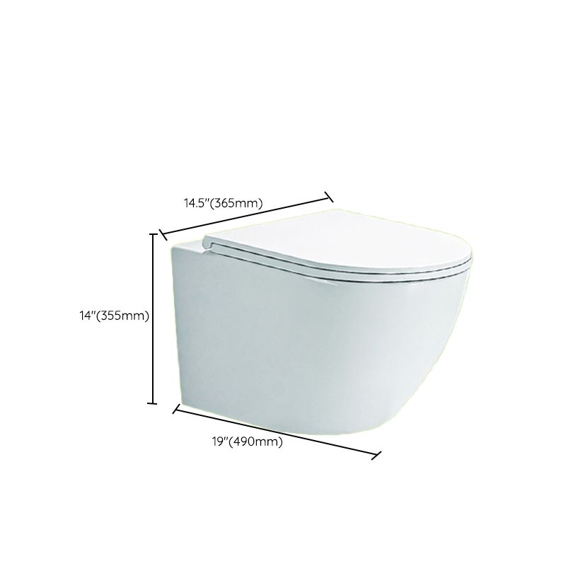 Contemporary Wall Hung Flush Toilet Ceramic Urine Toilet with Seat for Bathroom Clearhalo 'Bathroom Remodel & Bathroom Fixtures' 'Home Improvement' 'home_improvement' 'home_improvement_toilets' 'Toilets & Bidets' 'Toilets' 1200x1200_cc844205-7daa-47be-8e87-9ea7535aeba1