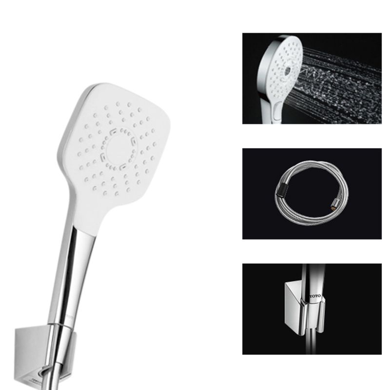 Contemporary Shower Head Round Handheld Shower Head in Bathroom Clearhalo 'Bathroom Remodel & Bathroom Fixtures' 'Home Improvement' 'home_improvement' 'home_improvement_shower_heads' 'Shower Heads' 'shower_heads' 'Showers & Bathtubs Plumbing' 'Showers & Bathtubs' 1200x1200_cc916234-b1ac-40b7-b5b0-f5719084899d