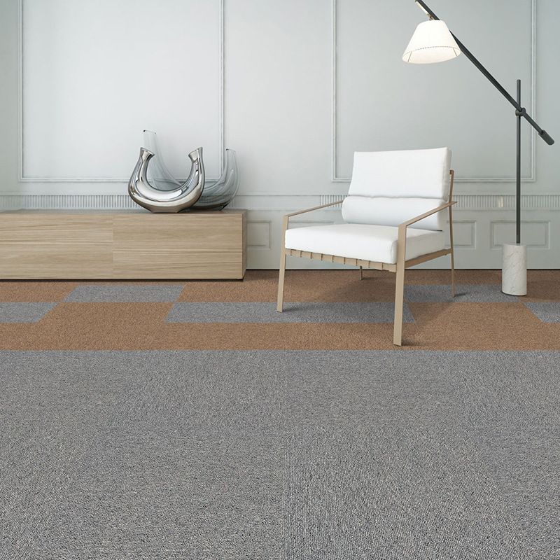 Carpet Tile Non-Skid Fade Resistant Solid Color Loose Lay Carpet Tiles Dining Room Clearhalo 'Carpet Tiles & Carpet Squares' 'carpet_tiles_carpet_squares' 'Flooring 'Home Improvement' 'home_improvement' 'home_improvement_carpet_tiles_carpet_squares' Walls and Ceiling' 1200x1200_cc95d5a7-0e55-478a-b21a-2331ed98c9e8