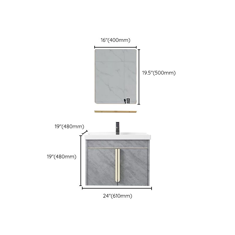 Contemporary Sink Cabinet Mirror Cabinet Vanity Cabinet for Bathroom Clearhalo 'Bathroom Remodel & Bathroom Fixtures' 'Bathroom Vanities' 'bathroom_vanities' 'Home Improvement' 'home_improvement' 'home_improvement_bathroom_vanities' 1200x1200_cc9e03cd-7bdd-4e75-bc3e-8e780809bd02